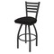 Holland Bar Stool Co 30" Swivel Bar Stool, Pewter Finish, Canter Espresso Seat 41030PW003 - alternate 1